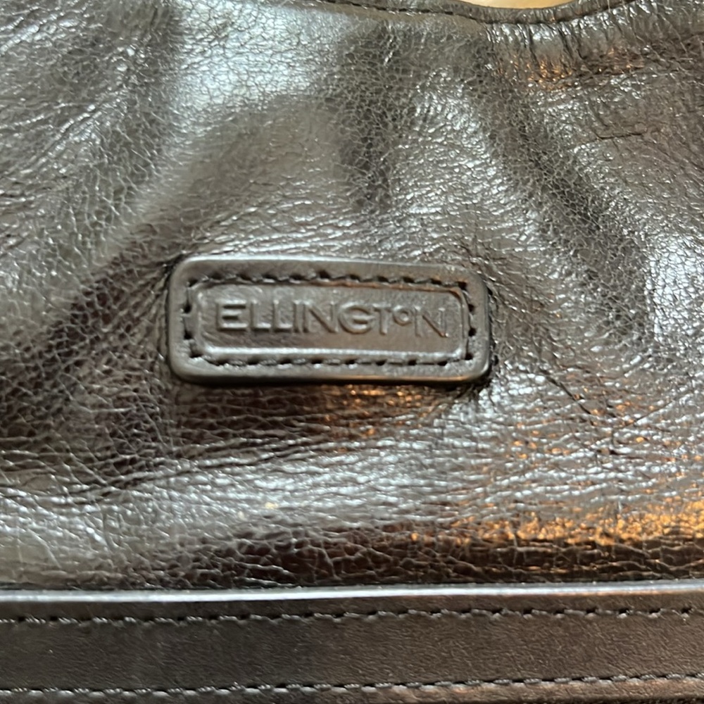 Ellington black Leather convertible Hobo Shoulder backpack Bag - Picture 2 of 7